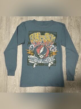 2010 Grateful Dead Men’s Long Sleeve Graphic Thermal T-Shirt - Blue